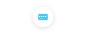 blue payment icon